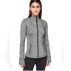 Lululemon size 4 heathered black jacket beautiful and new